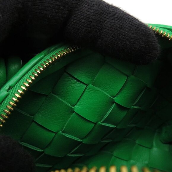 Bottega Veneta Candy Loop Shoulder Bag Leather Green 680254 - Picture 3 of 12